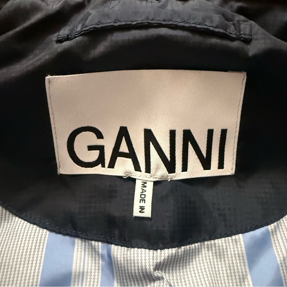 Ganni Recycled Ripstop Quilt Vest in Sky Captain blue recycled polyester size 36 - Picture 12 of 16